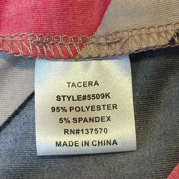 Tacera Chevron Print 3/4 Sleeve Dress - Picture 7 of 7